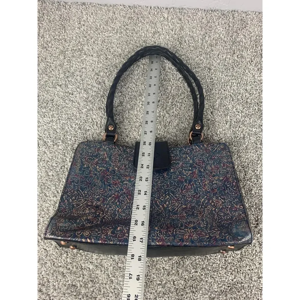 Patricia Nash Handbag Womens Medium Embossed Leather Shoulder Bag Purse - Picture 4 of 7